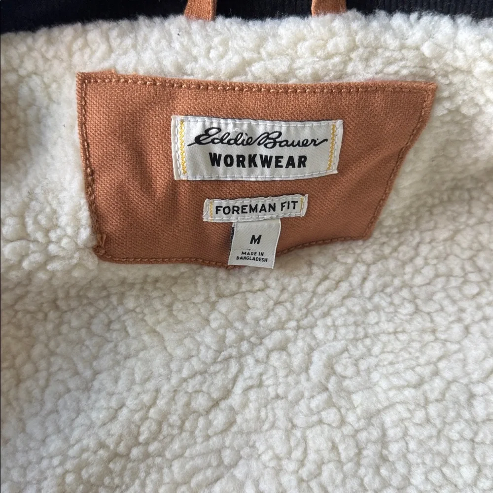 EDDIE BAUER Multi Pocket Berber Lined Jacket